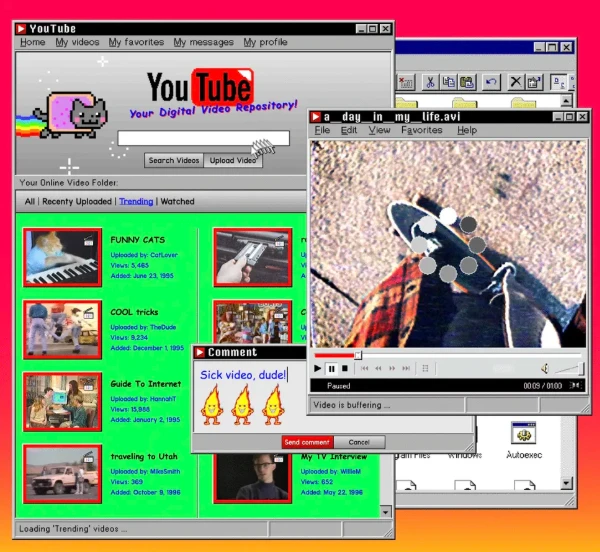Close-up of the blog widget design used on the Nerdy Punk homepage